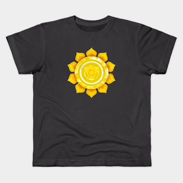 Solar plexus Chakra, Manipura Kids T-Shirt by KJ PhotoWorks & Design